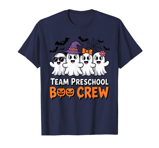 Team Preschool Boo Crew Halloween Teacher Student Costume T-Shirt