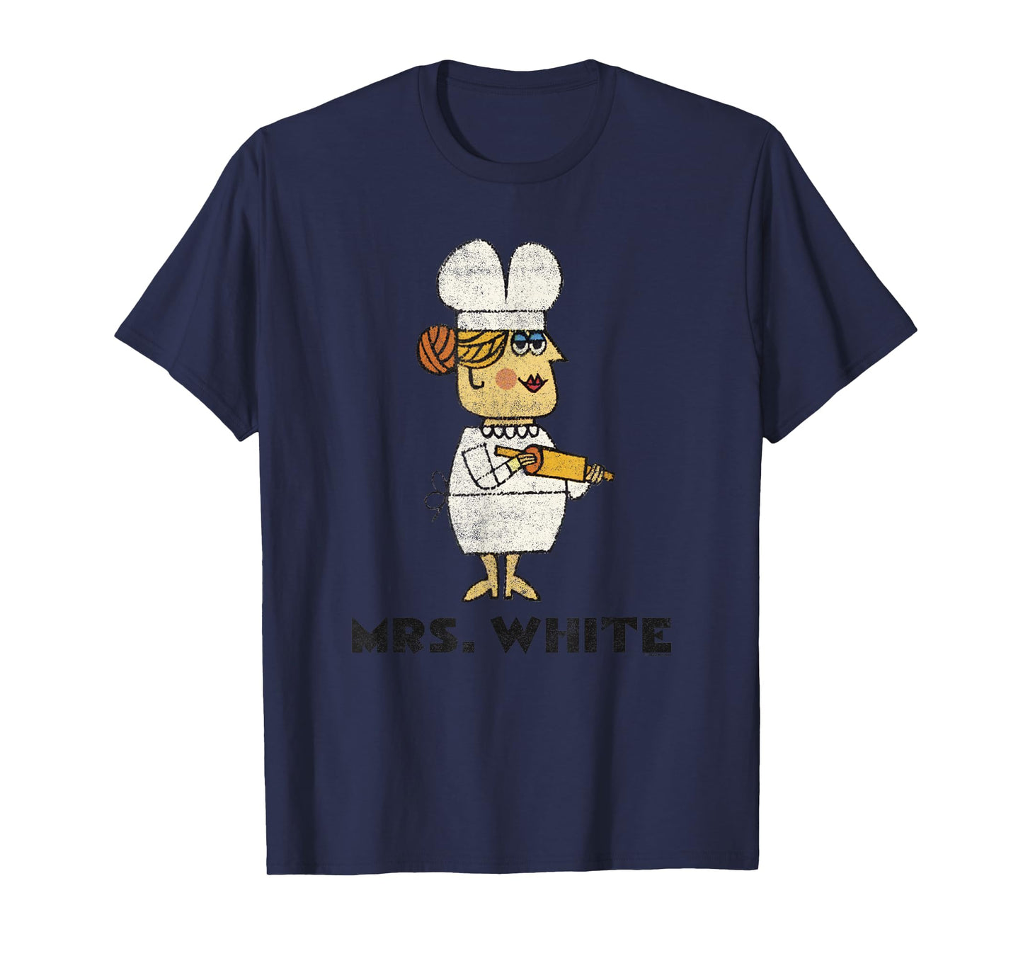 Clue Retro Mrs. White Portrait T-Shirt