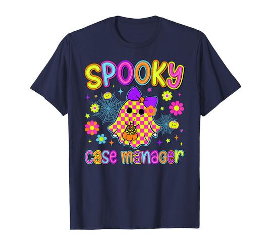 Spooky Nurse Case Manager Halloween Nursing Case Management T-Shirt
