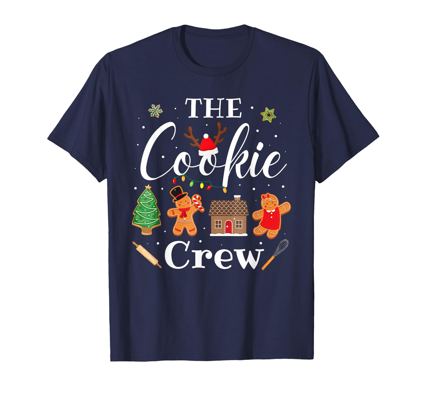 The Cookie Crew Christmas Baking Cookie Lover Kids Women T-Shirt