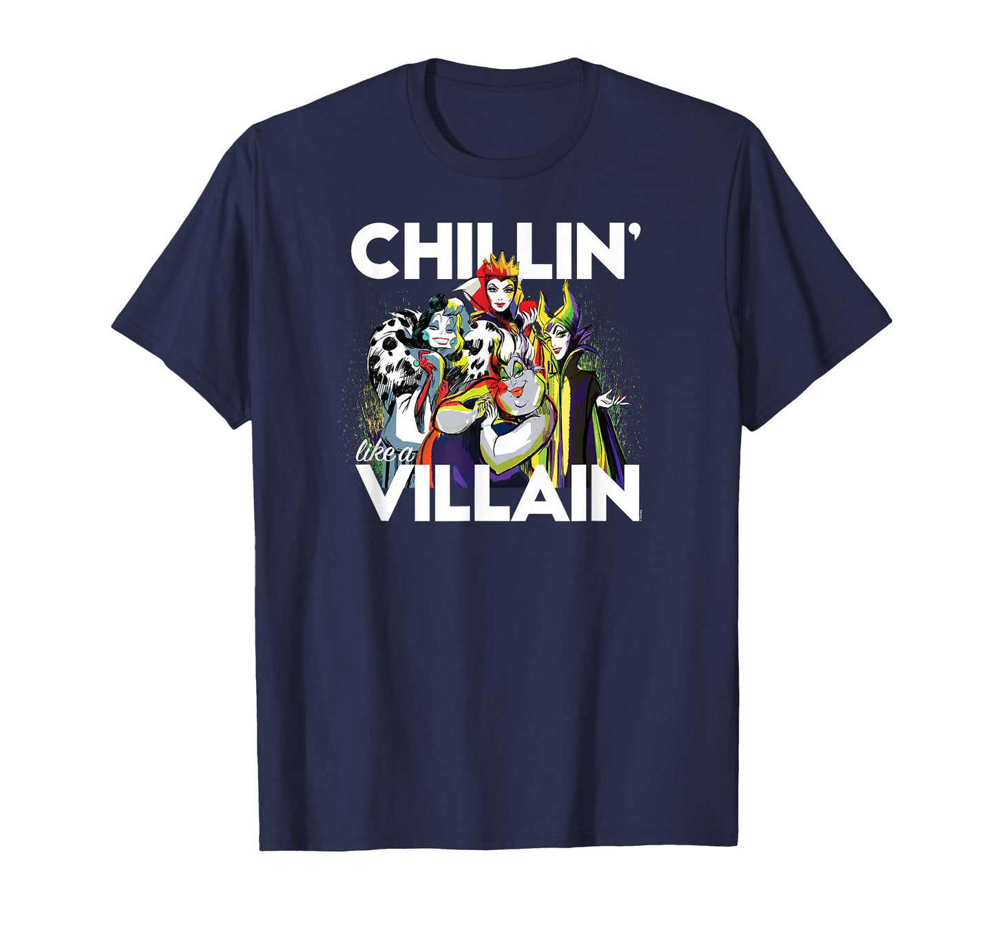 Disney Villains - Cruella Evil Queen Ursula Maleficent T-Shirt