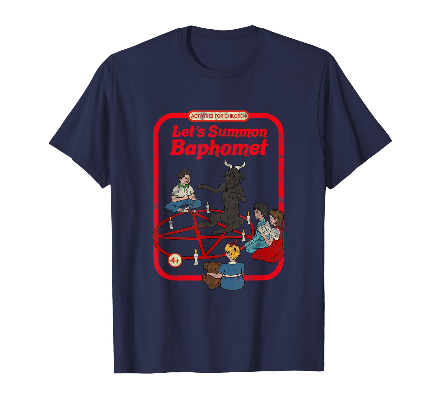 Let's Summon Baphomet Vintage Childgame Horror Goth Punk T-Shirt