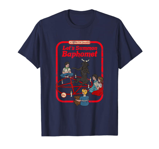 Let's Summon Baphomet Vintage Childgame Horror Goth Punk T-Shirt