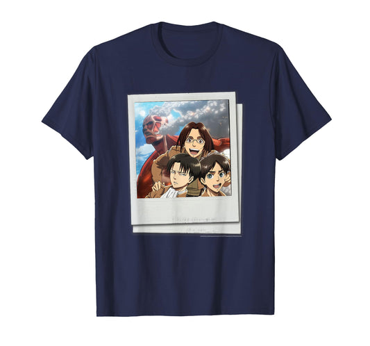 Attack on Titan See The Walls! Tourist Polaroid Photo Anime T-Shirt