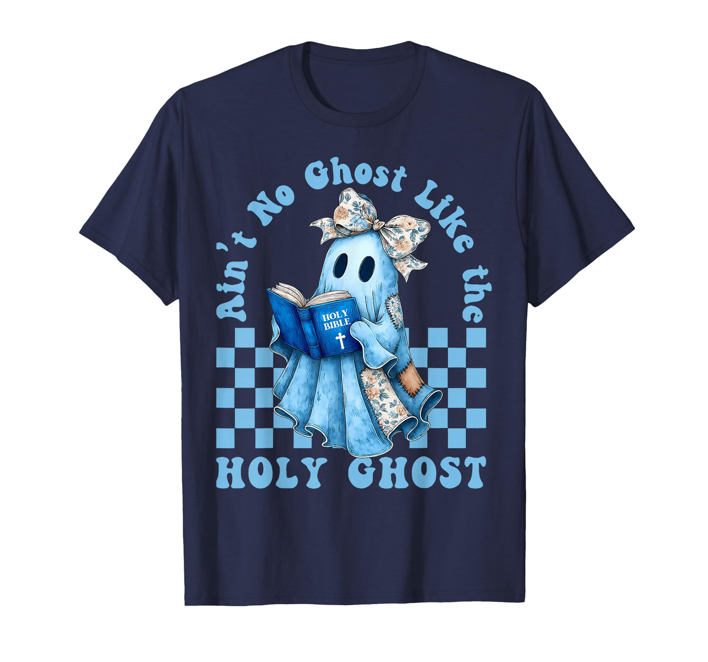 Groovy Aint No Ghost Like The Holy Ghost Christian Halloween T-Shirt