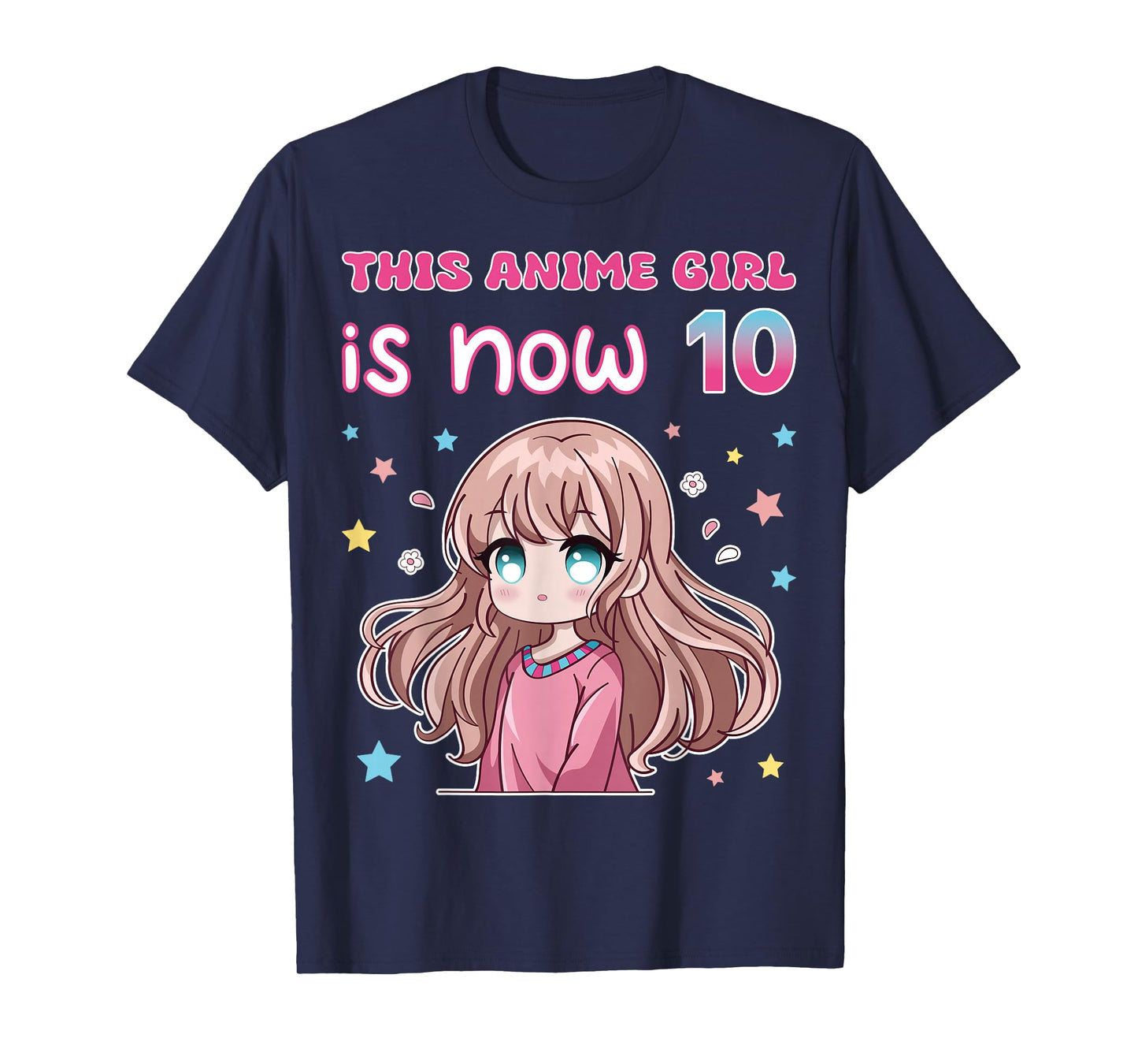 This Anime Girl Is Now 10 Japanese Anime Manga 10th Birthday T-Shirt