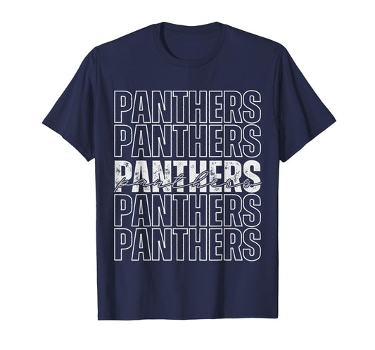 Panthers Mascot Back to School Spirit Sports Team Men Women T-Shirt