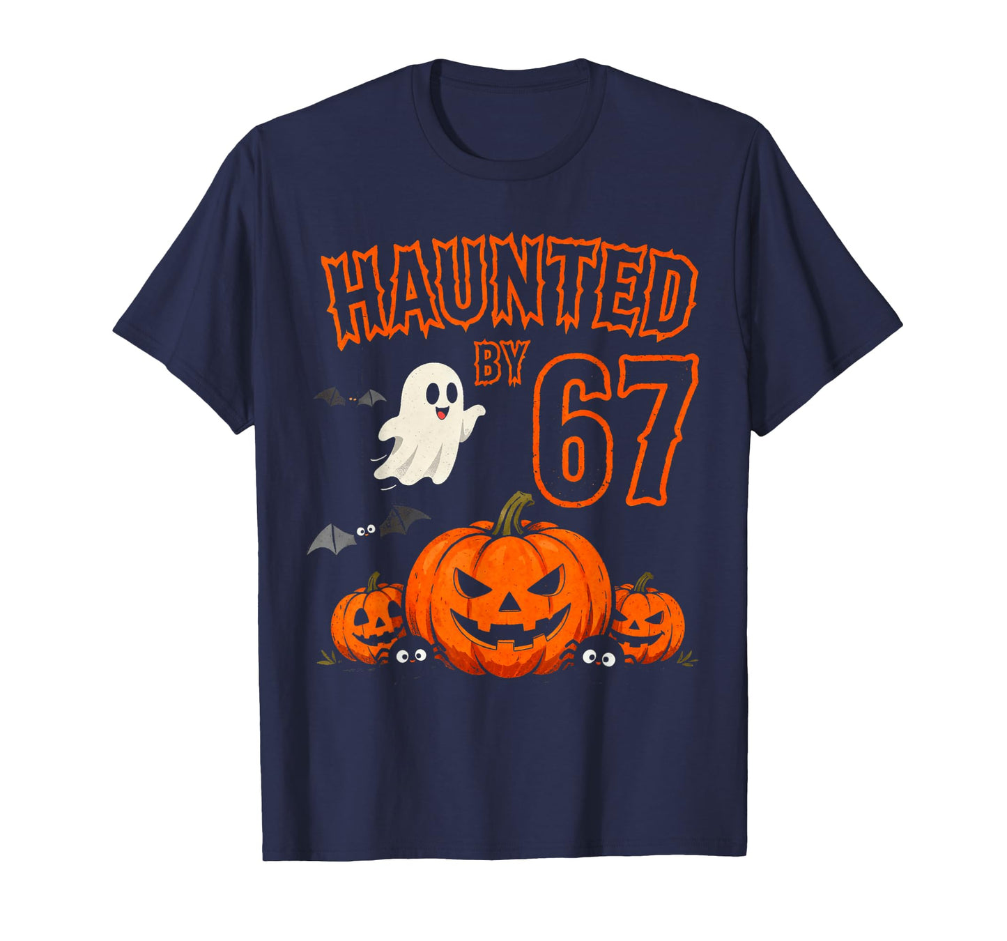 Halloween Haunted by 67 Halloween Six Seven Meme Pumpkin T-Shirt