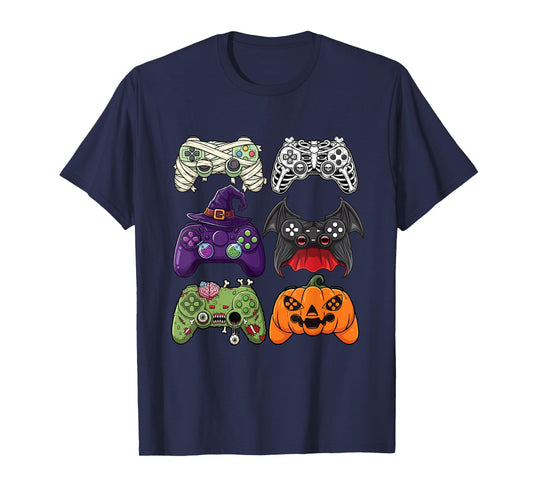 Halloween Gaming Controllers - Spooky Gamer Video Game Lover T-Shirt