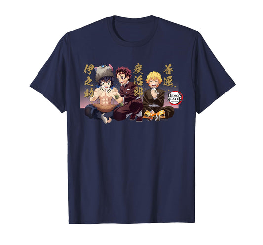 Demon Slayer: Kimetsu no Yaiba Tanjiro Zenitsu Funny Moment T-Shirt