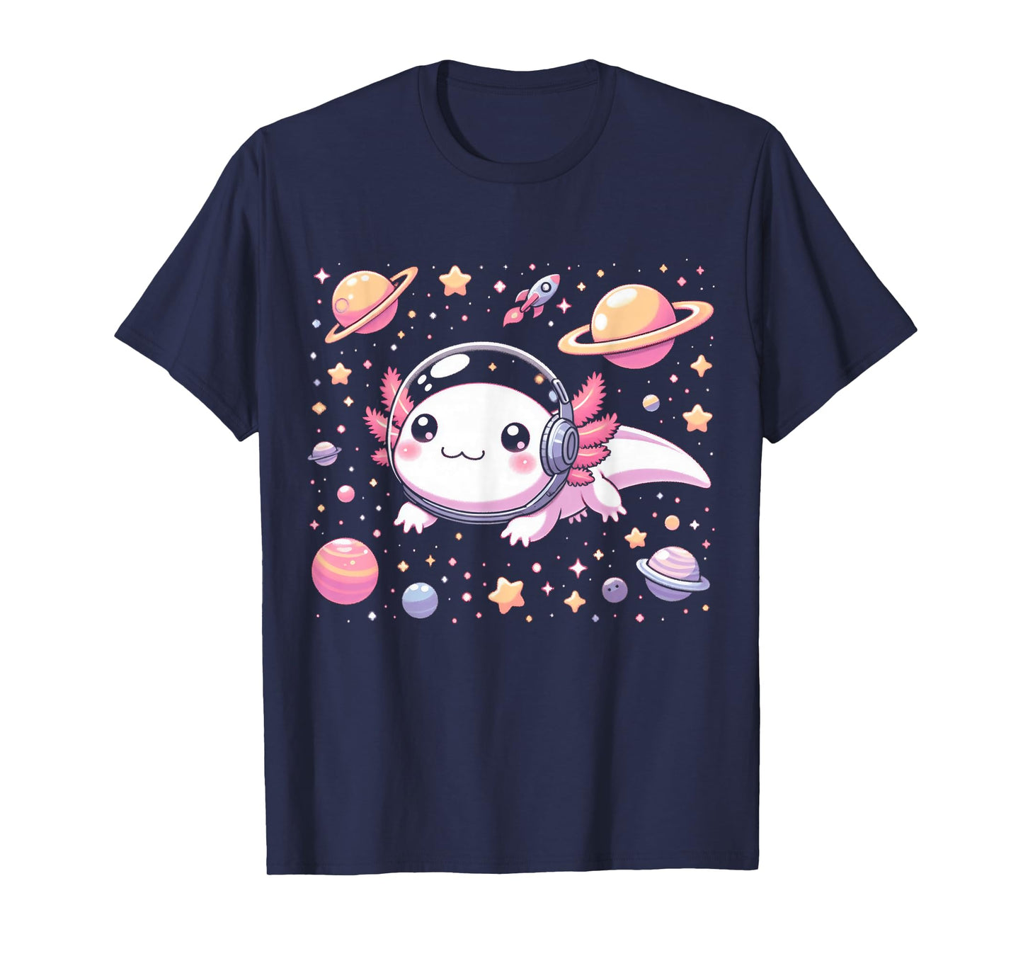 Astrolotl Space Axolotl Tee - Kawaii Japanese Anime Axolotl T-Shirt