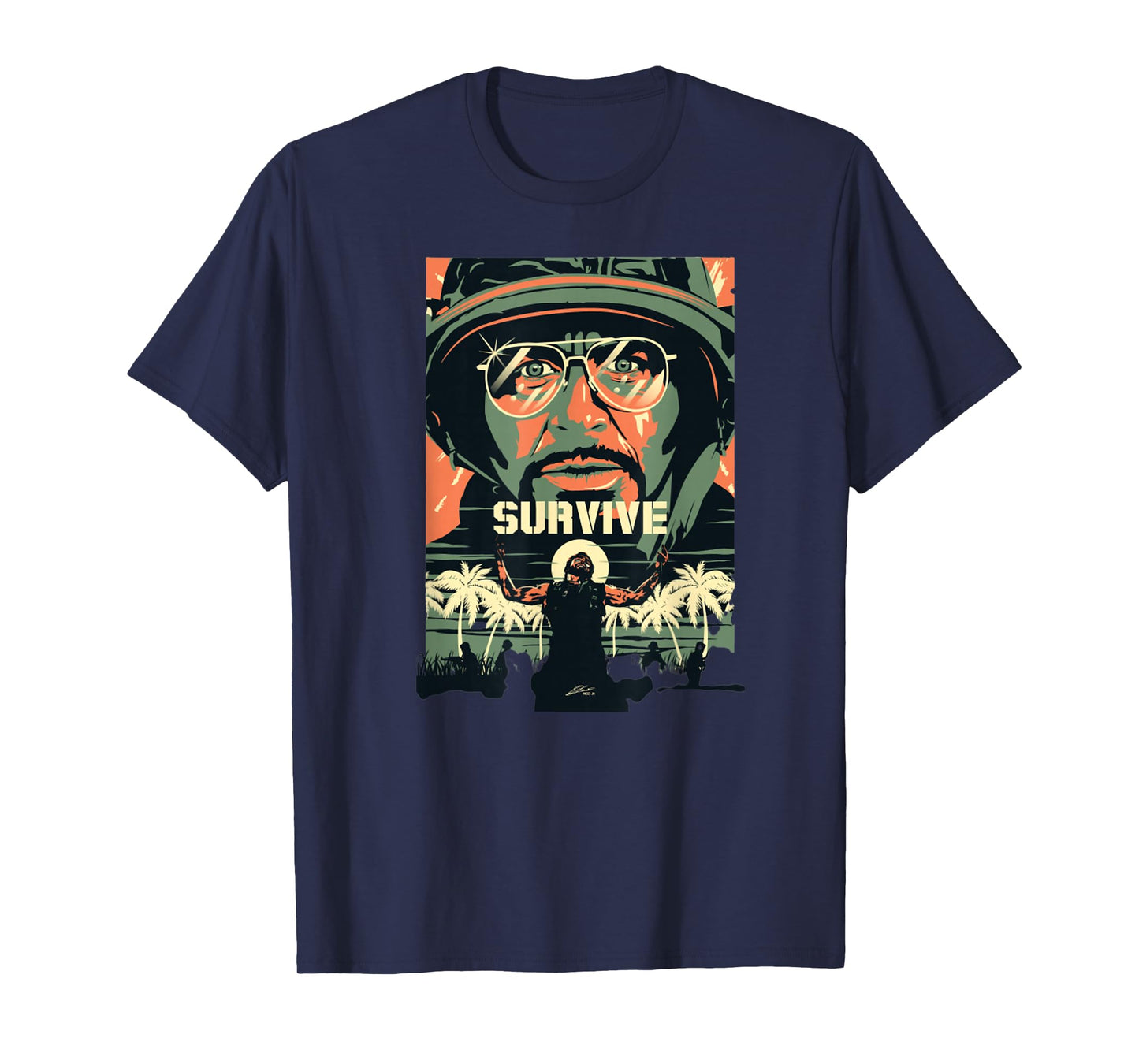Tropic Thunder Movie, Survive, Funny t-Shirts, T-Shirt