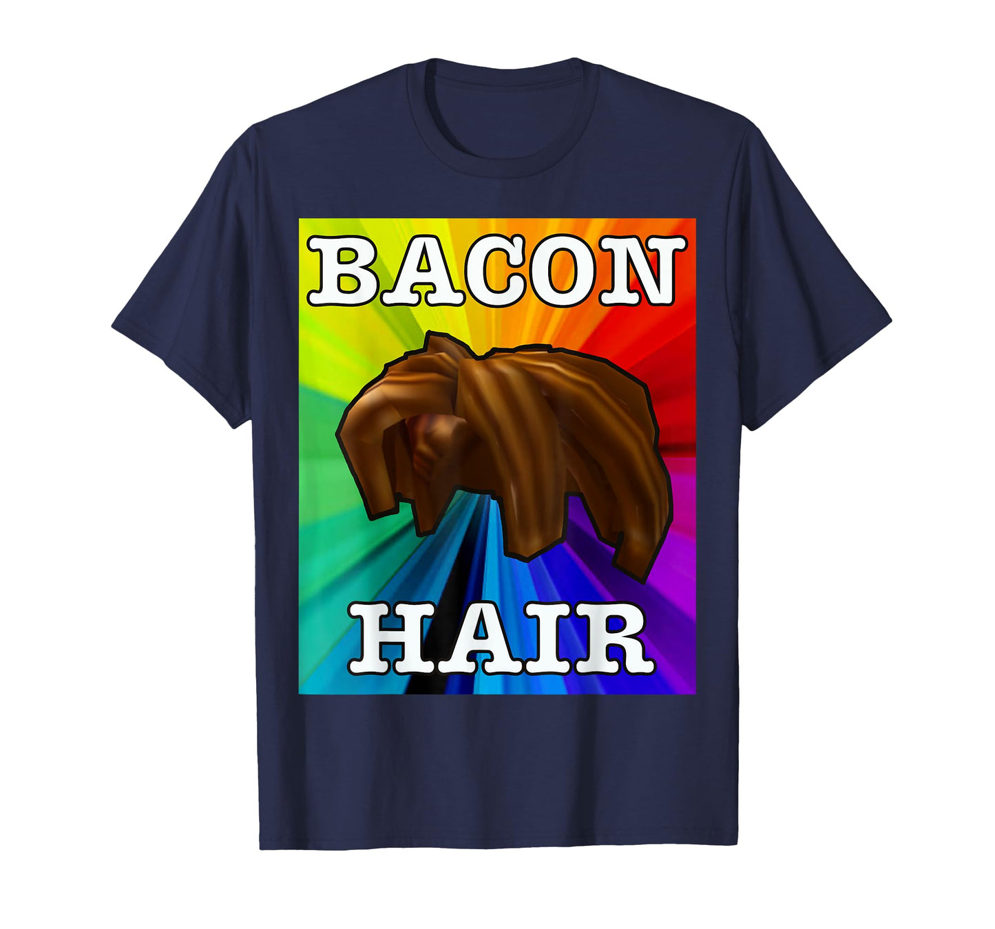Colorful bacon hair design for boy or girl gamers T-Shirt
