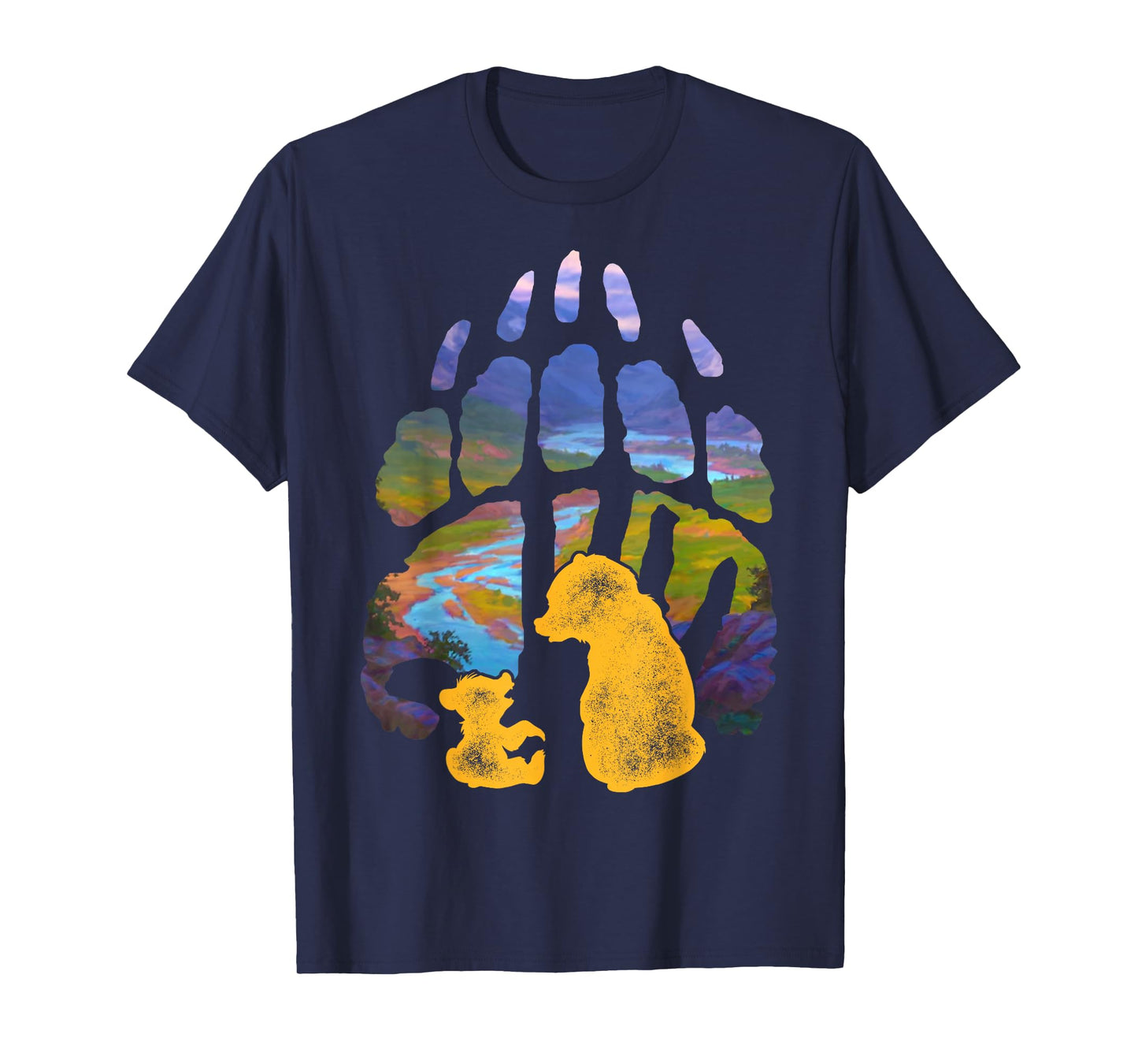 Disney Brother Bear Kenai Koda Paw Silhouette T-Shirt T-Shirt