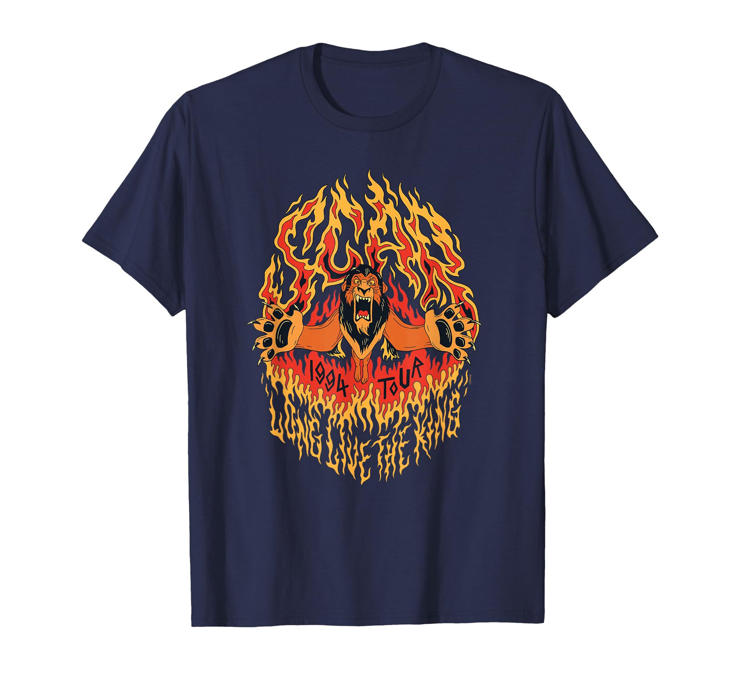 Disney Villains Scar Long Live The King 1994 Tour Rock Band T-Shirt