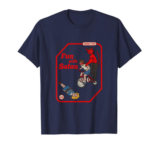 Fun With Satan Vintage Childgame Horror Goth Punk Premium T-Shirt