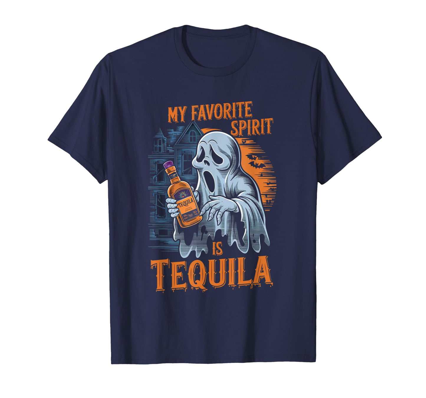My Favorite Spirit Is Tequila Ghost Halloween Tequila T-Shirt