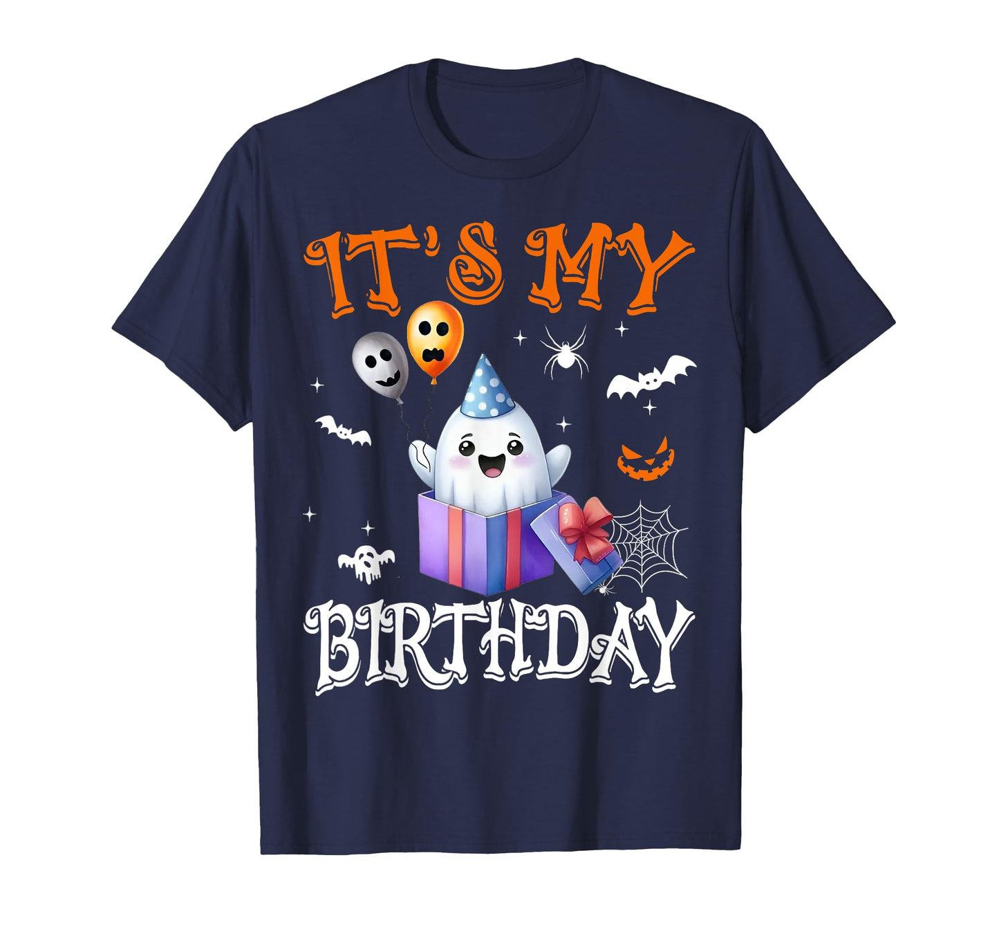 It's My Birthday Ghost Happy Halloween Birthday Party T-Shirt