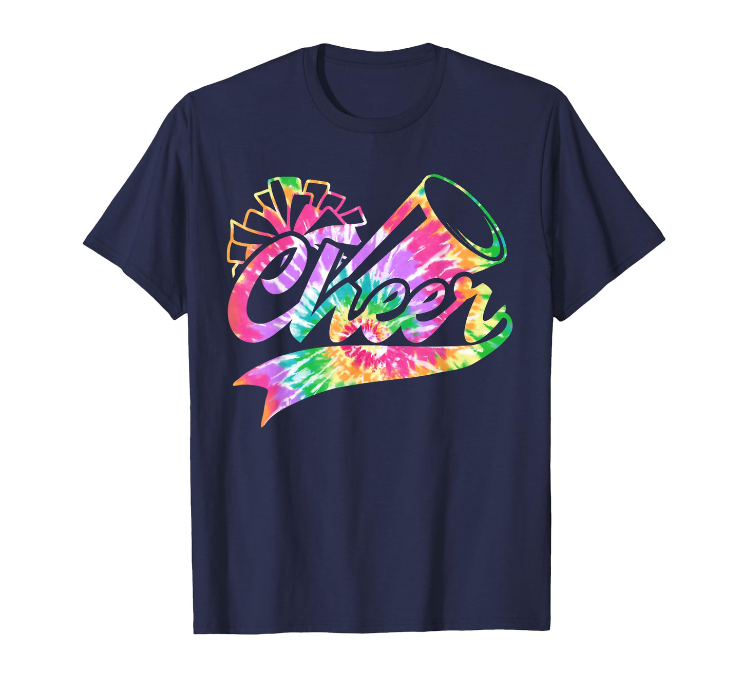 Tie Dye Cheerleading Peace Love Cheer for Cheerleader Cute T-Shirt