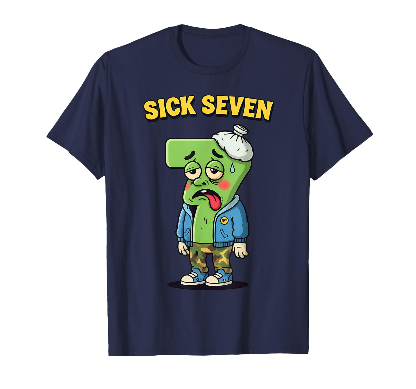 Sick Seven Funny Meme Trending 6 7 Halloween Costume Humor T-Shirt