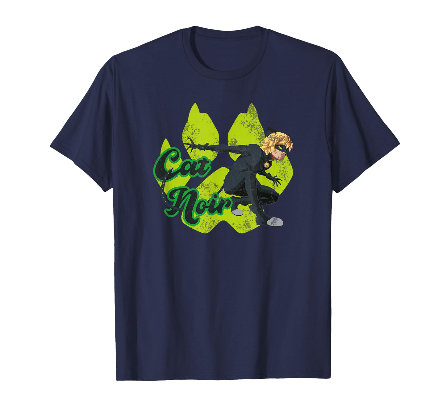 Miraculous Ladybug Vintage Collection with Cat Noir paw T-Shirt