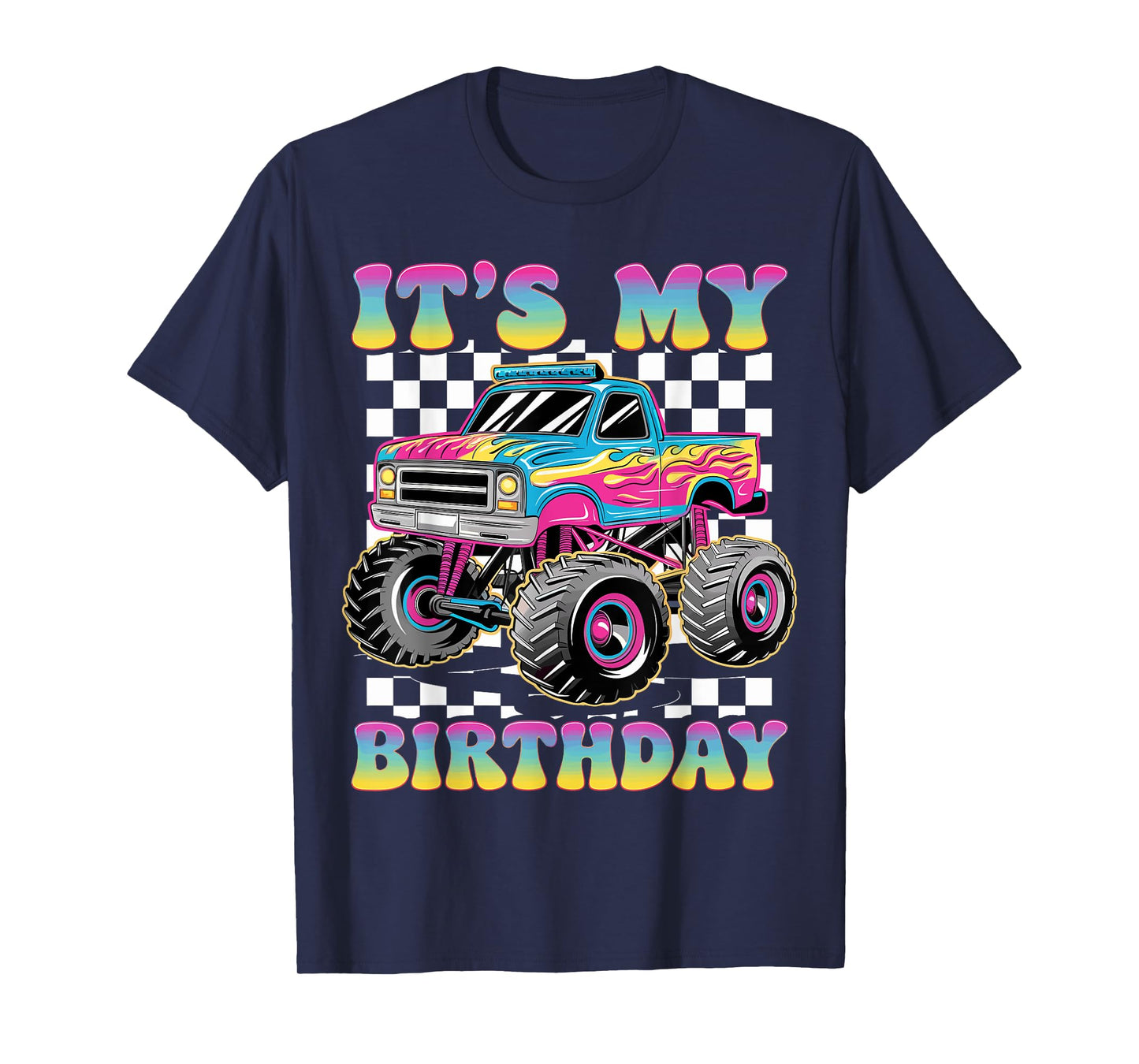 Monster Truck Lover It's My Birthday Monster Truck T-Shirt