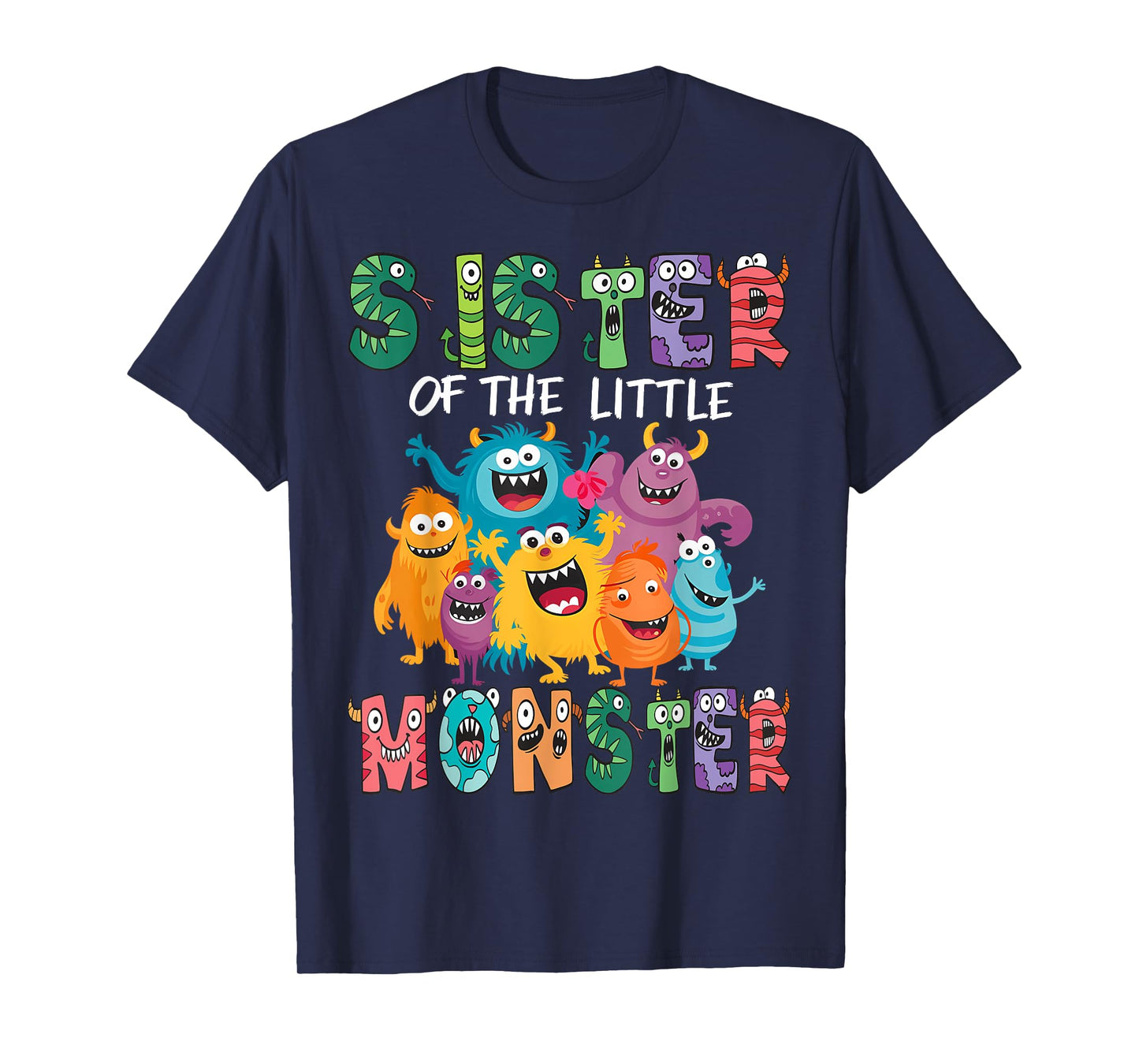 Sister Of The Little Monster Kids 1St Birthday Party T-Shirt