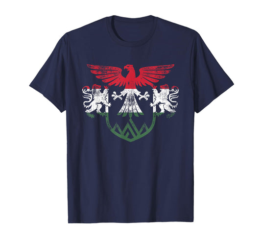 Hungary Lion and Eagle Symbol - Hungarian Flag T-Shirt