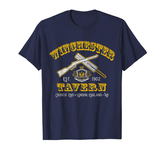 Winchester Shaun Of Zombie Movie Tavern The Dead T-Shirt