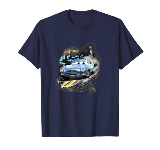 Disney Pixar Cars 2 Finn McMissile London Shot Faded T-Shirt
