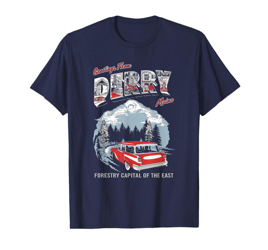 IT: Welcome to Derry Greetings Tourist Horror TV Show T-Shirt