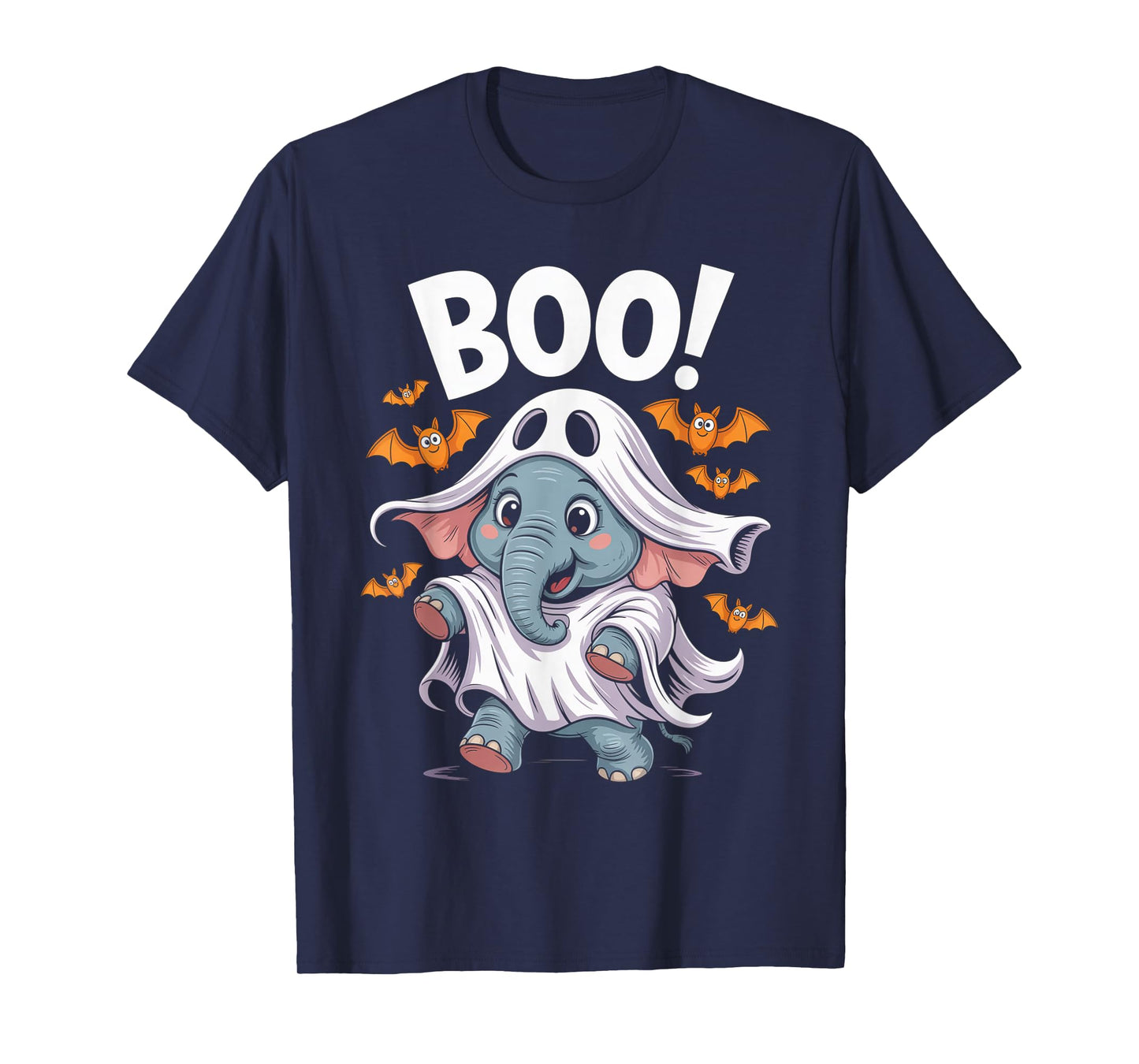 Elephant Boo Halloween Costume Men Women Kids T-Shirt