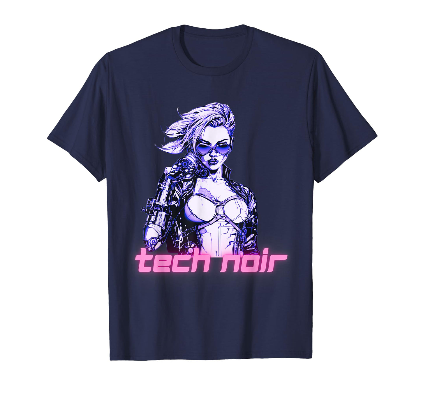 Tech Noir Cyberpunk Girl T-Shirt