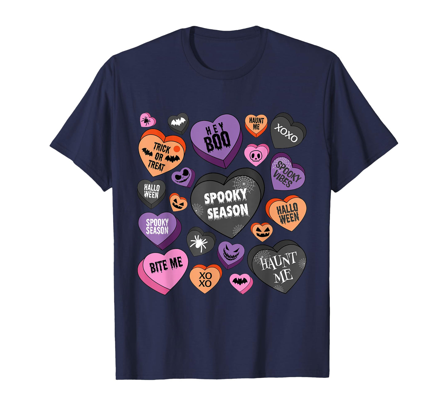 Candy Heart Spooky Season Funny Halloween T-Shirt