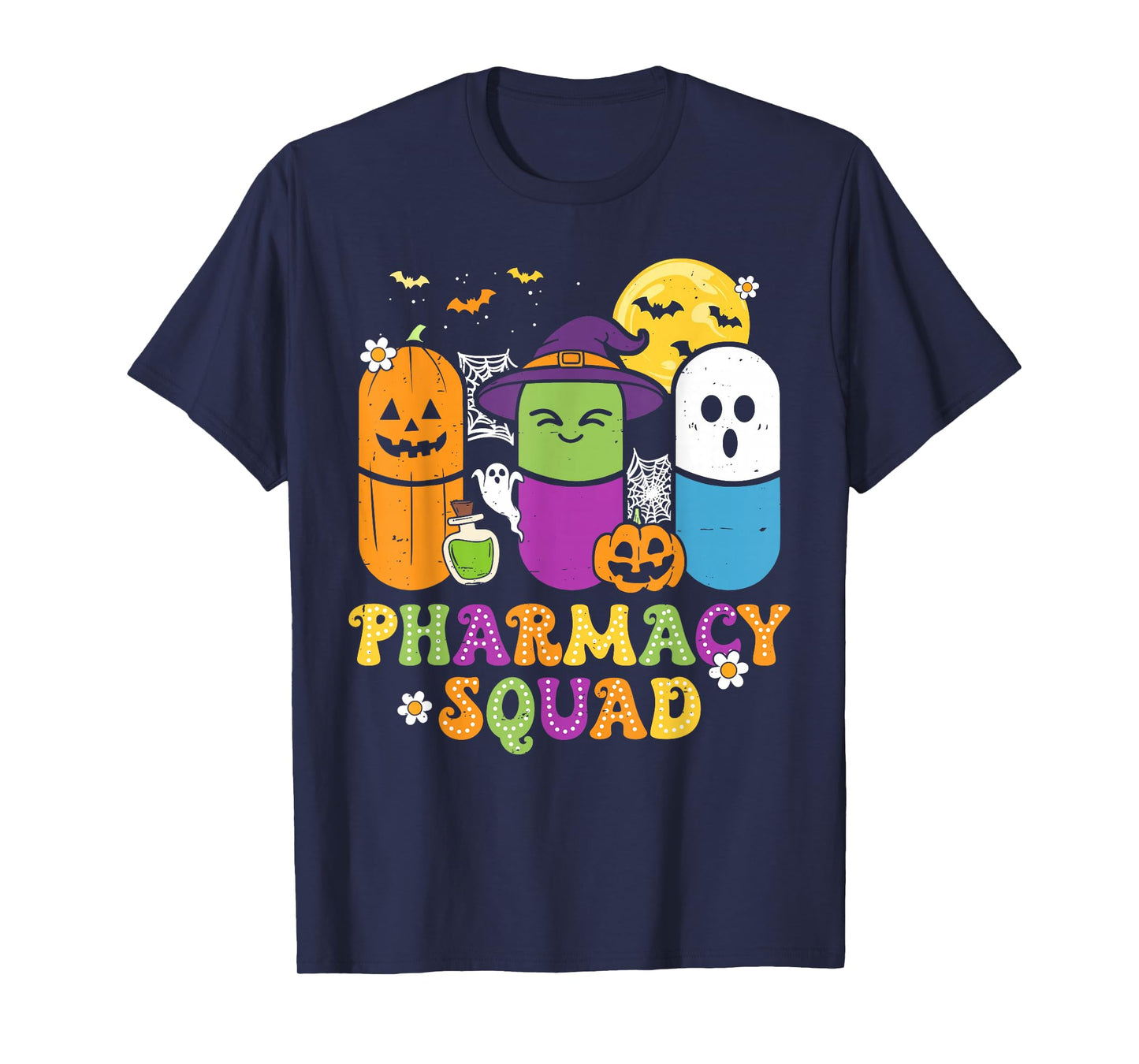 Halloween Pharmacy Squad PIlls Costume Pharmacist Women Men T-Shirt