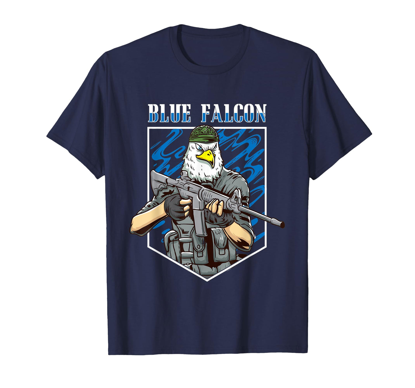 Blue Falcon Funny Military Veteran Joke T-Shirt
