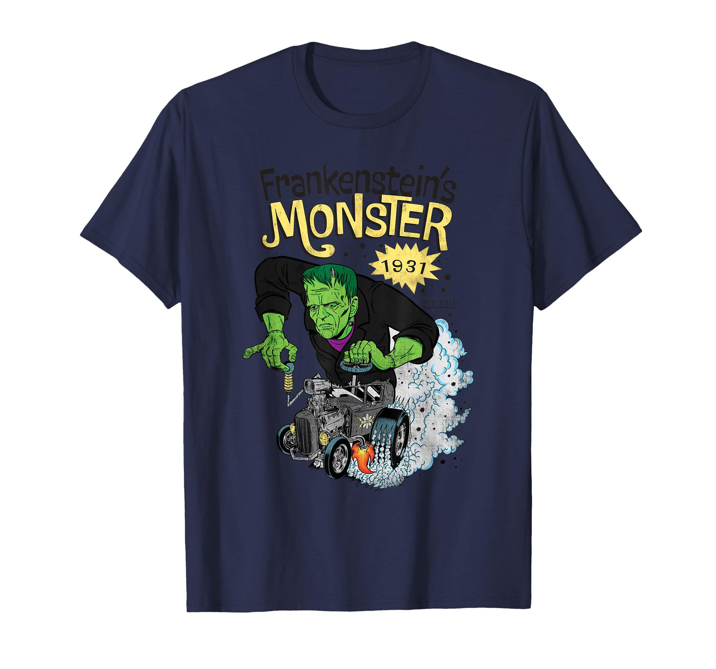 Universal Monsters Frankenstein's Monster Hod Rod T-Shirt