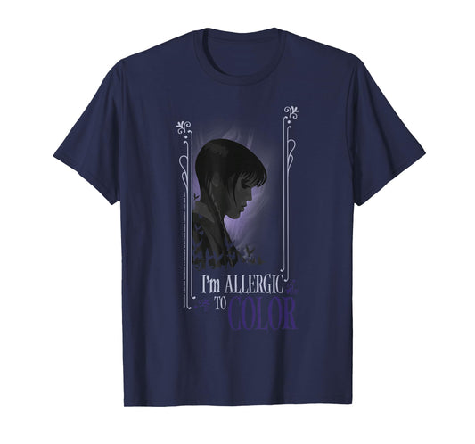 Wednesday I'm Allergic To Color Quote T-Shirt