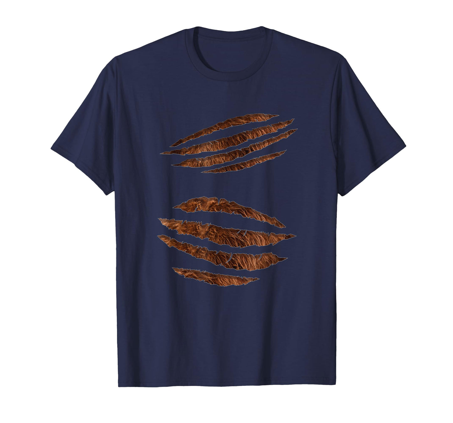 Torn Ripped Werewolf Halloween Costume with Beast Claw Marks T-Shirt