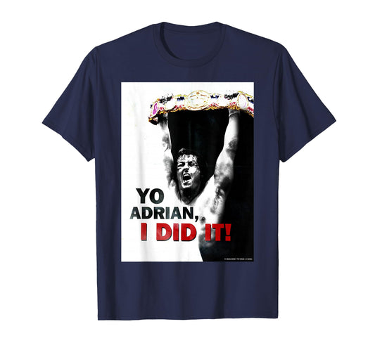 Rocky Unisex-Adults T-Shirt, Black, Small, Short Sleeve, Classic Fit, Cotton, Polyester