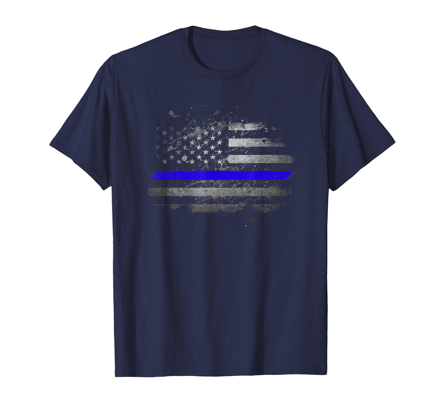 USA Flag Police Support Patriotic Law Enforcement Officer T-Shirt