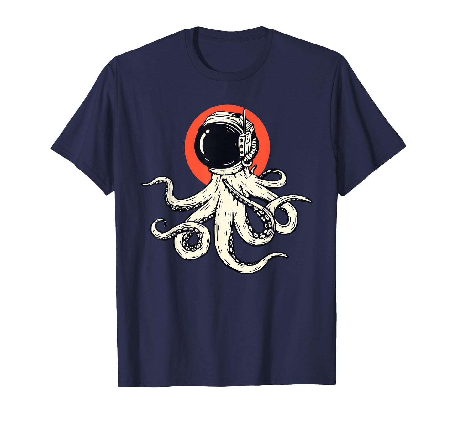 Funny Octopus Alien Gift Outer Space UFO Mars Scifi Mens T-Shirt