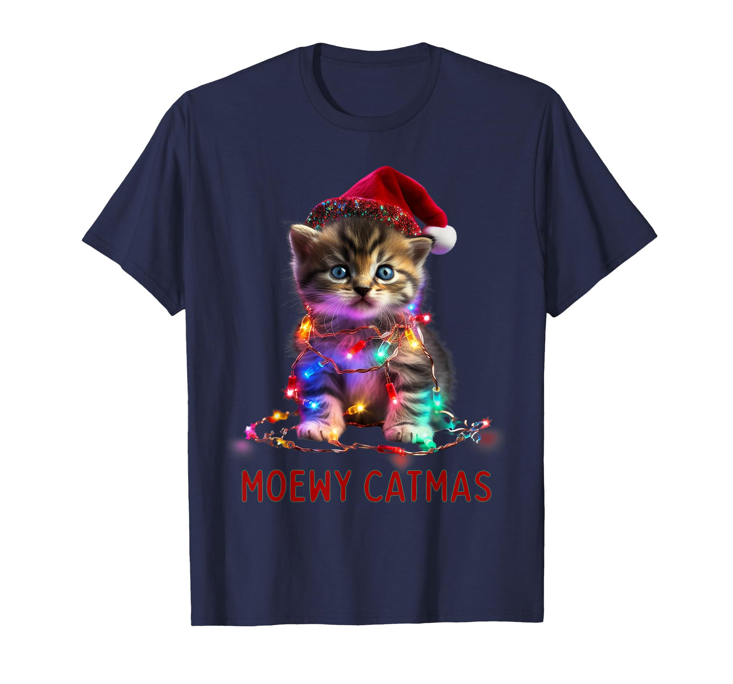 Moewy Catmas - Cat Christmas T-Shirt