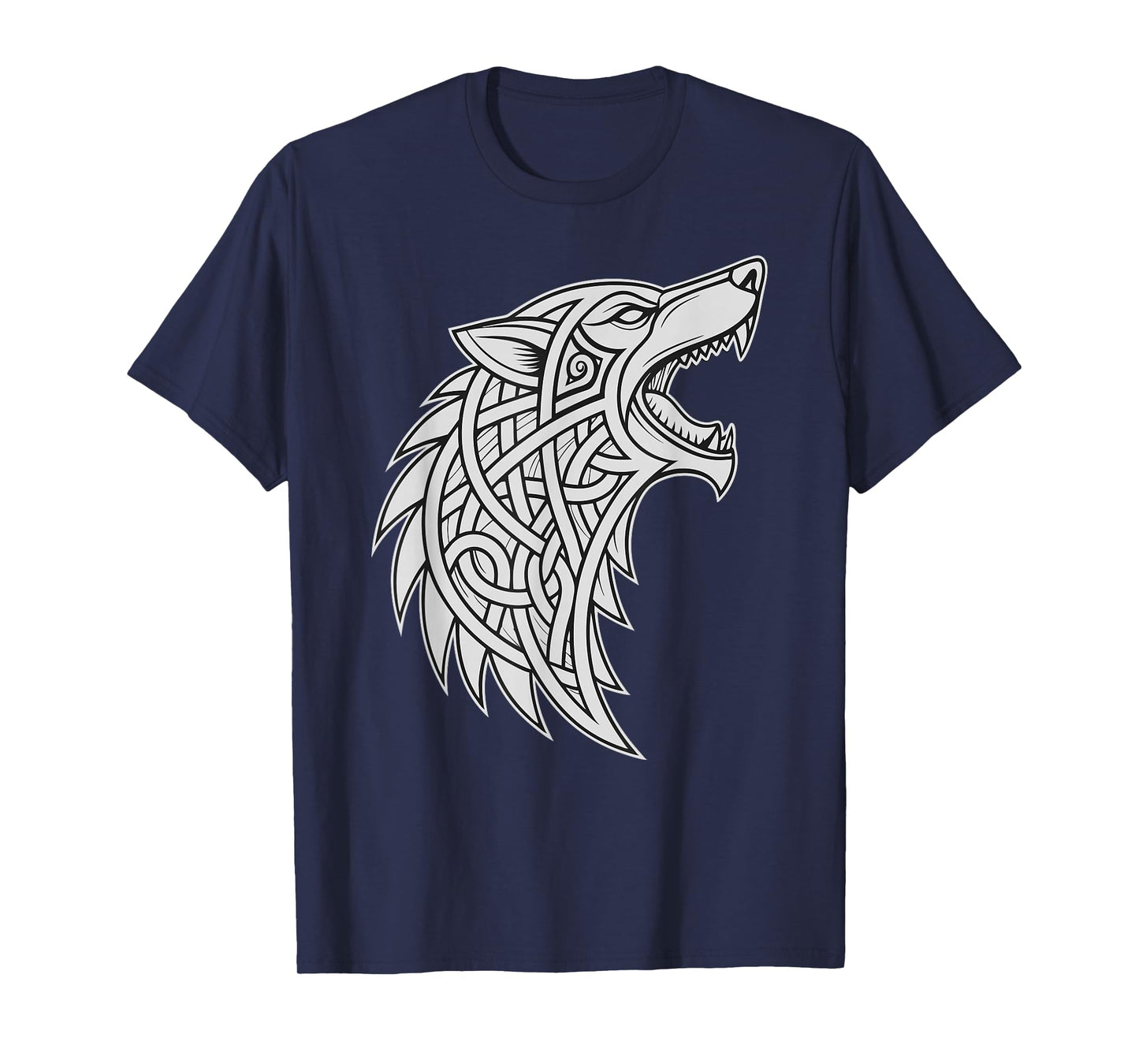 Viking Knotwork - Fenrir Viking Wolf – Norse Mythology T-Shirt