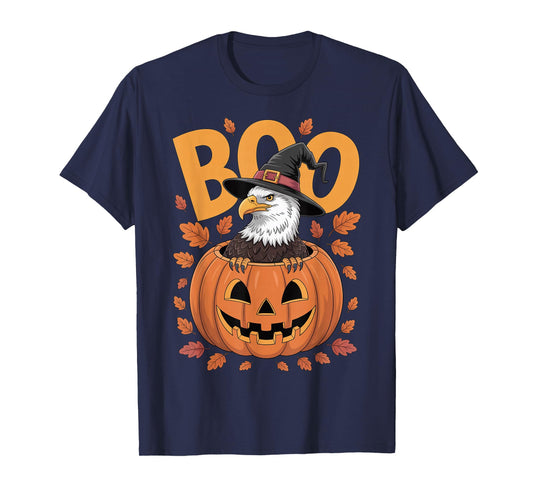 Eagle Costume on Pumpkin Halloween Eagle T-Shirt