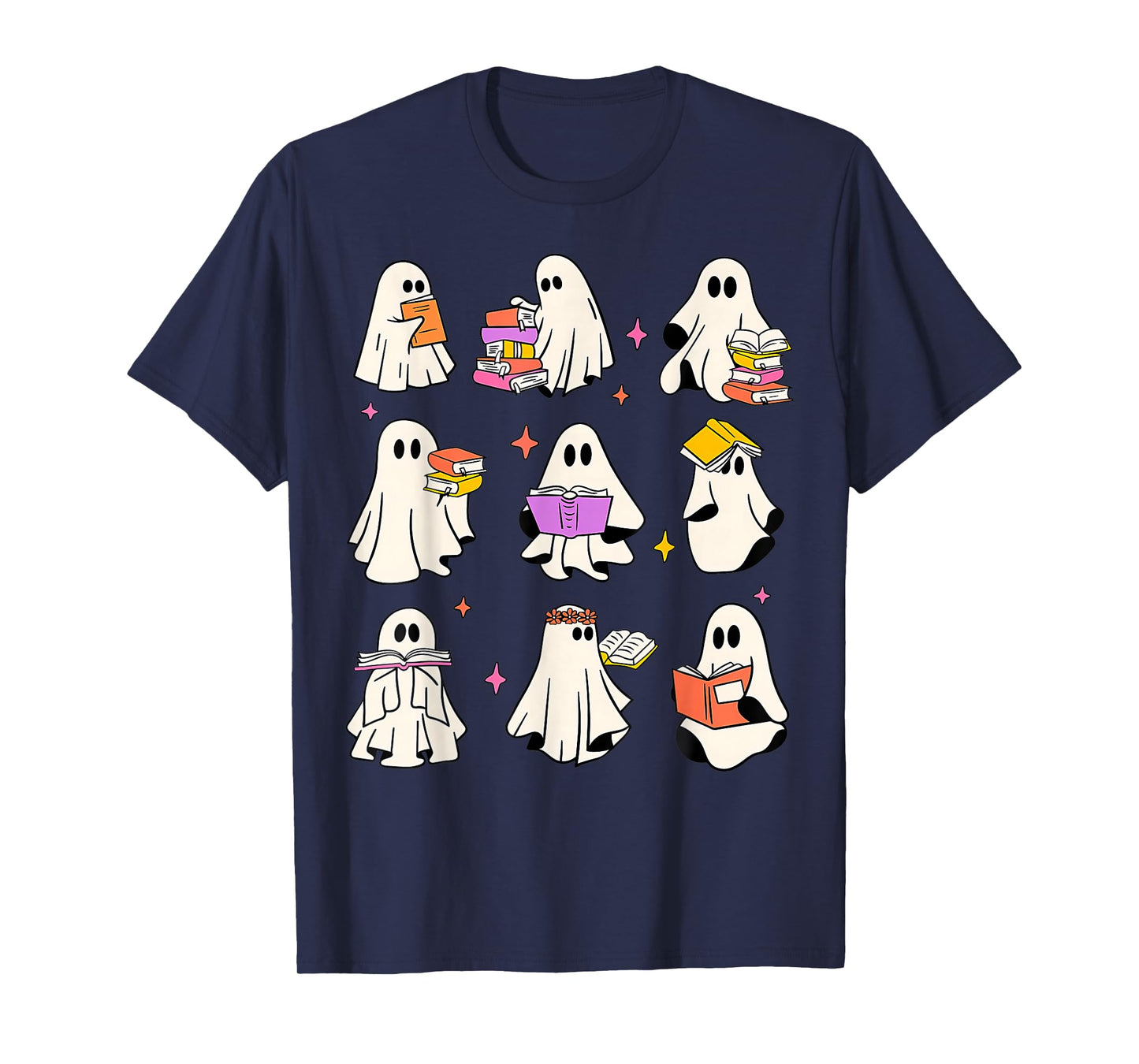 Read More Books Spooky Teacher Halloween Ghost Reading Book T-Shirt