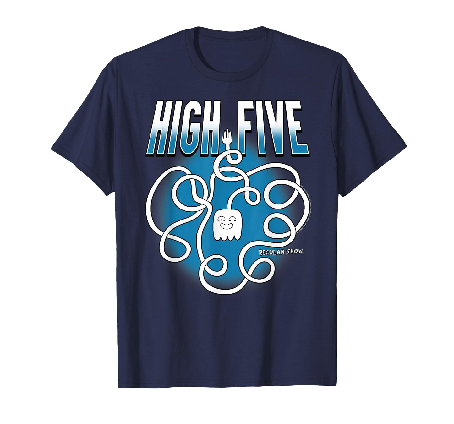 Regular Show High Five Ghost Long Arm Funny Cartoon T-Shirt
