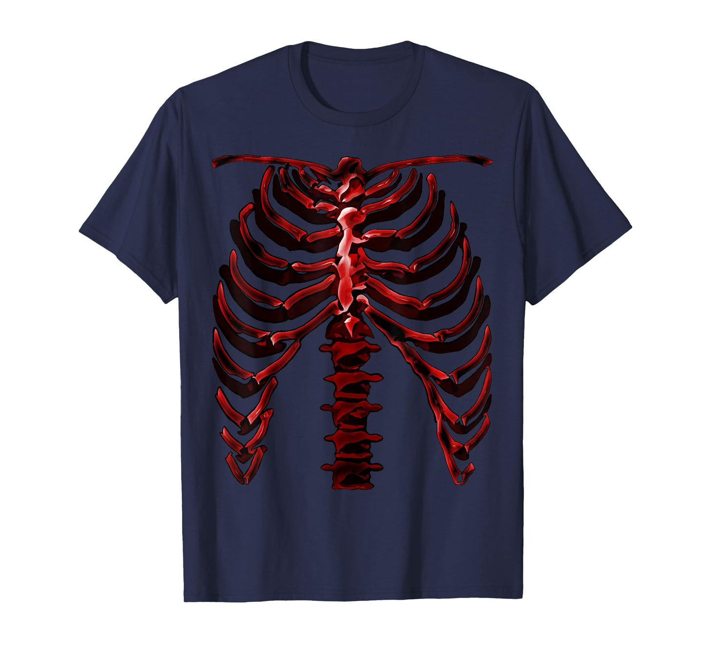 Skeleton Rib Cage Cool Halloween T-Shirt (Ver. 1R) T-Shirt