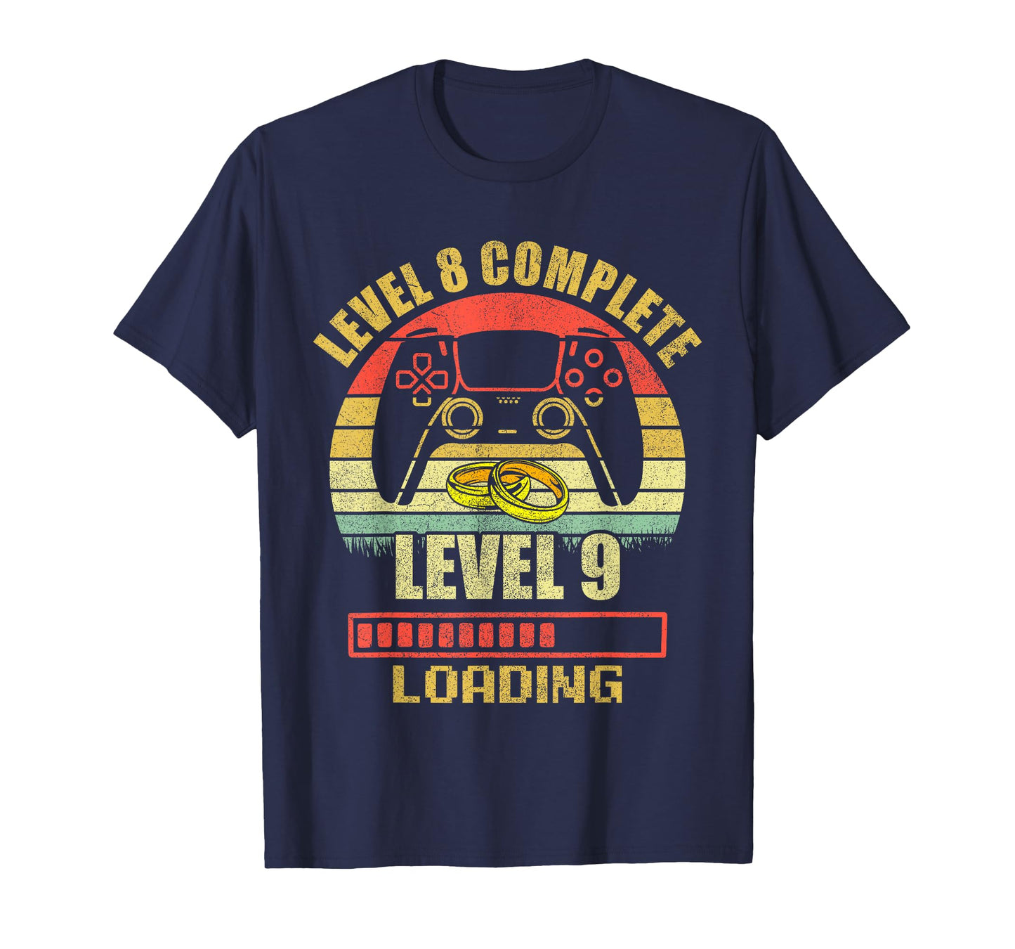 Couples Shirts For Him Level 8 Complete Wedding Anniversary T-Shirt