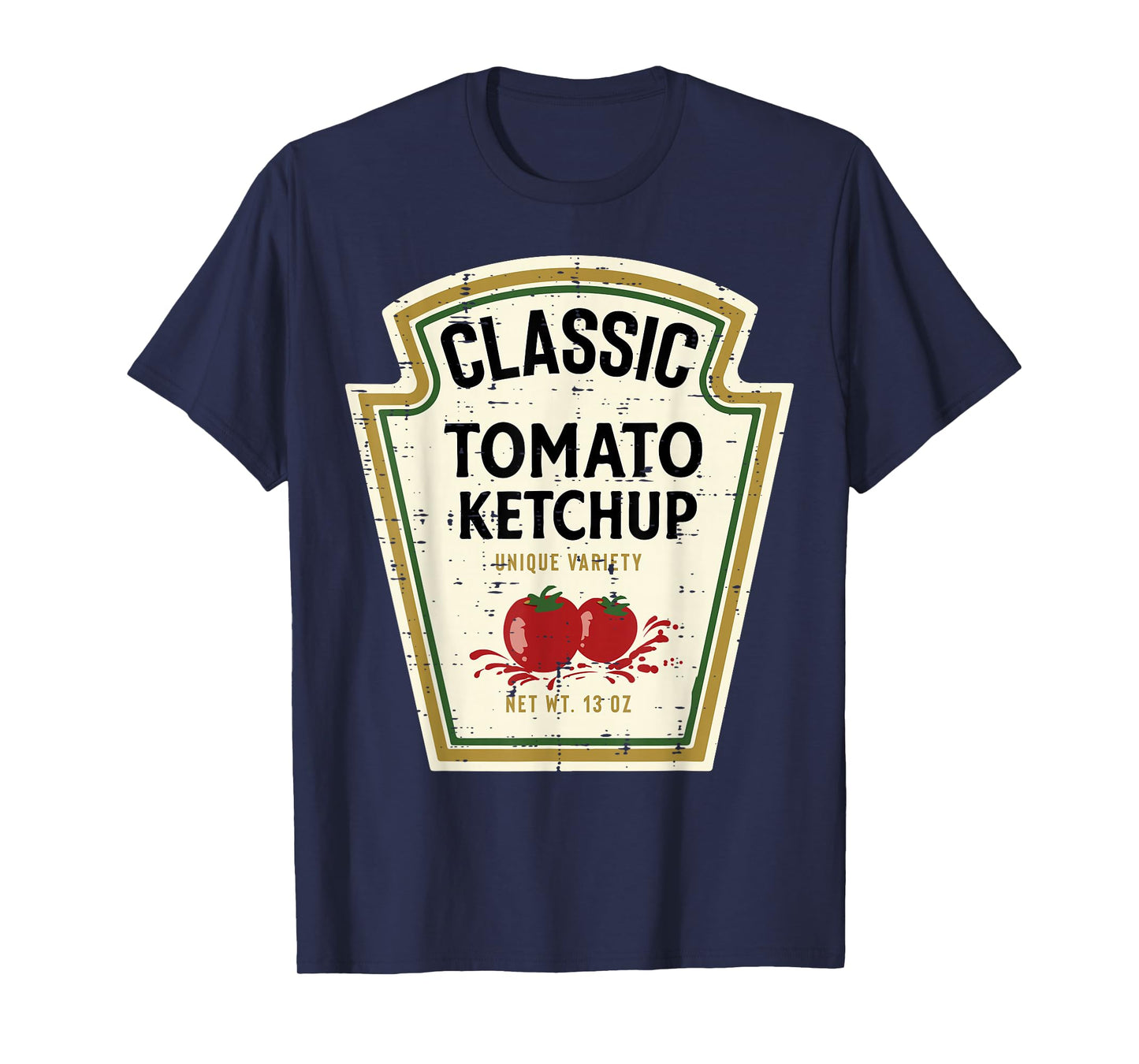 Halloween Tomato Ketchup Food Matching Costume Women Men Kid T-Shirt